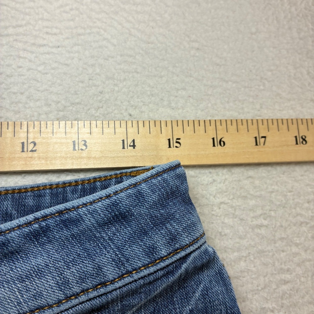 American Eagle Bootcut Jeans Men 31x30 Blue Whiskered Faded Original Classic Low - Picture 7 of 13